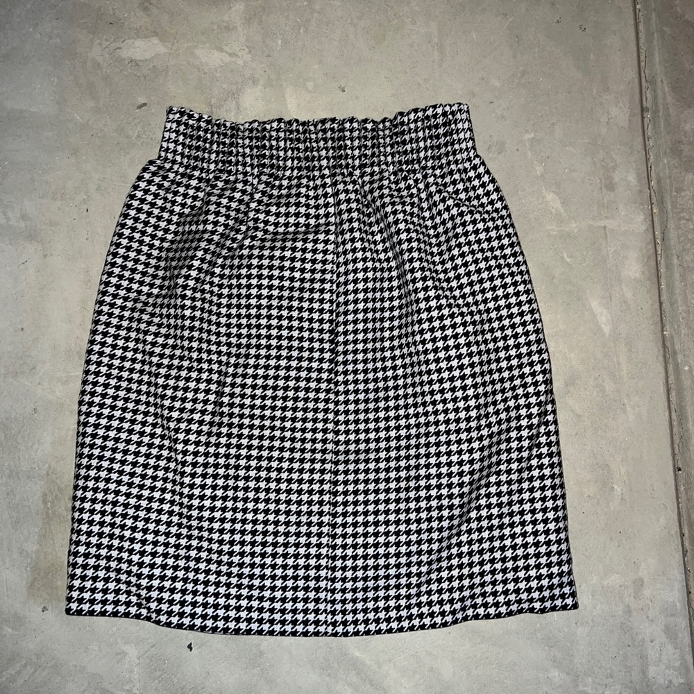 J. Crew Houndstooth Mini Skirt